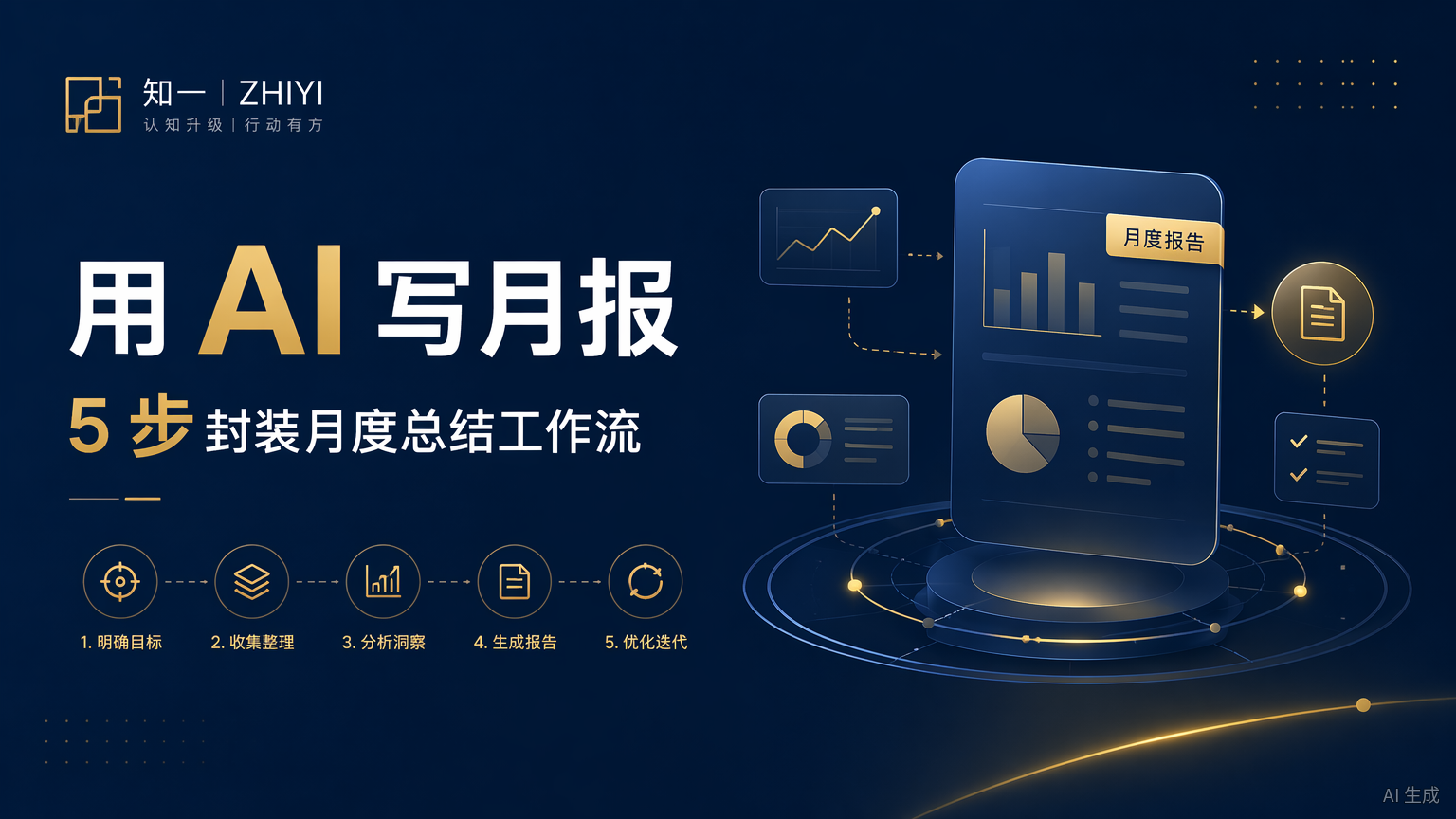 AI 月报工作流封面