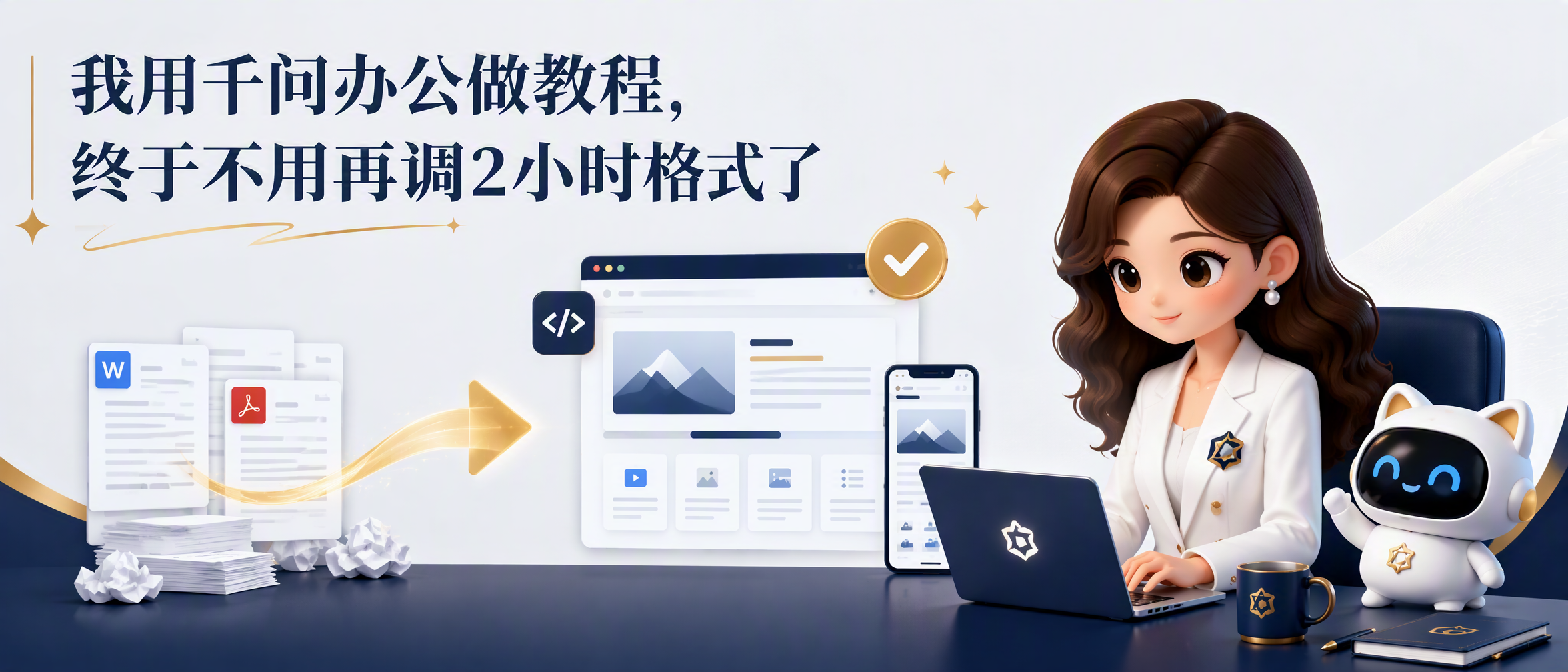 千问办公 HTML 教程封面
