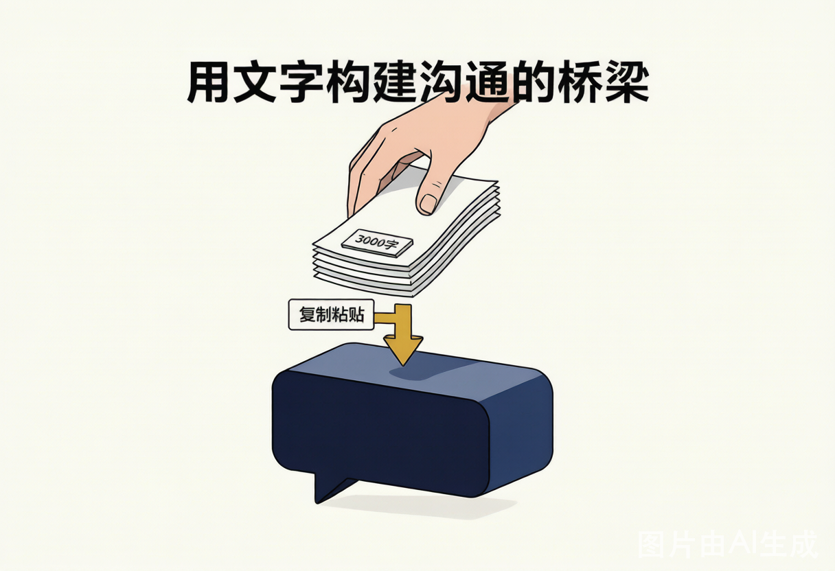 把长文贴进对话框的肌肉记忆