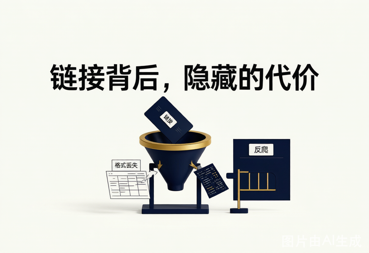 链接的隐性账单：格式丢失与反爬