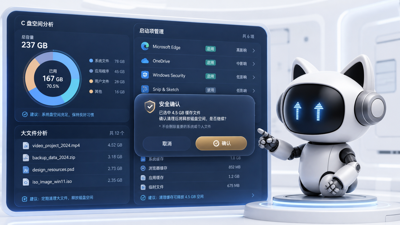Marvis 检查电脑状态与 C 盘空间插图