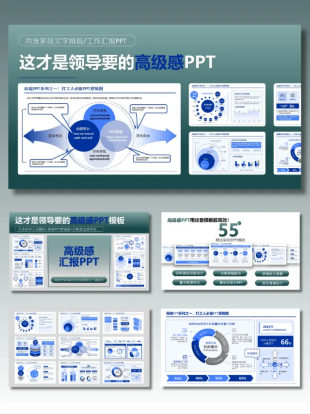 知一视觉]这才是领导要的高级感PPT模板