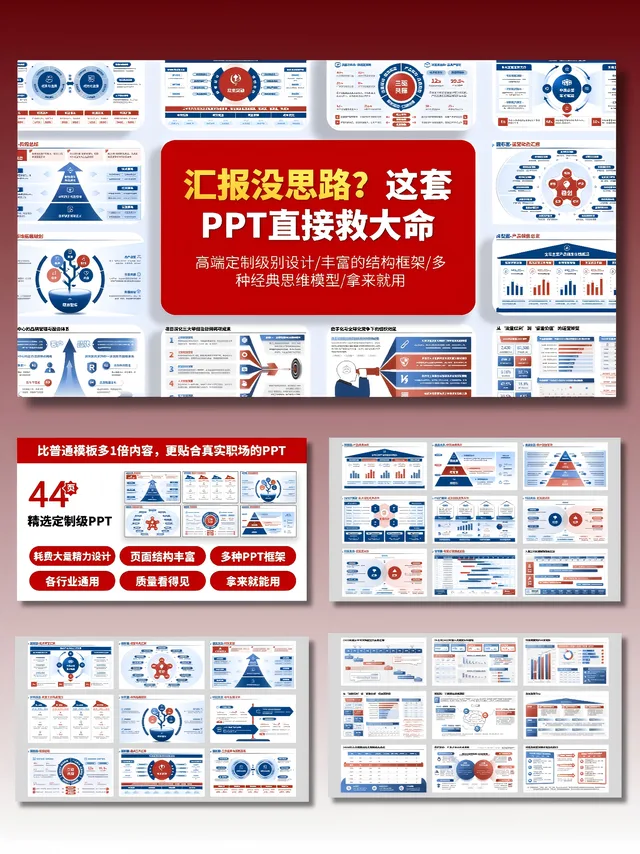 [知一视觉]汇报没思路？这套PPT直接救大命