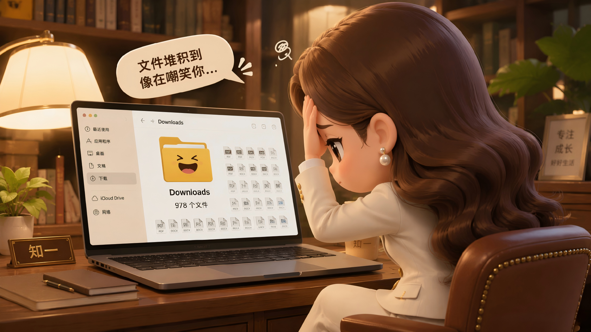 下载文件夹里978个文件，我用AI一句话就搞定了