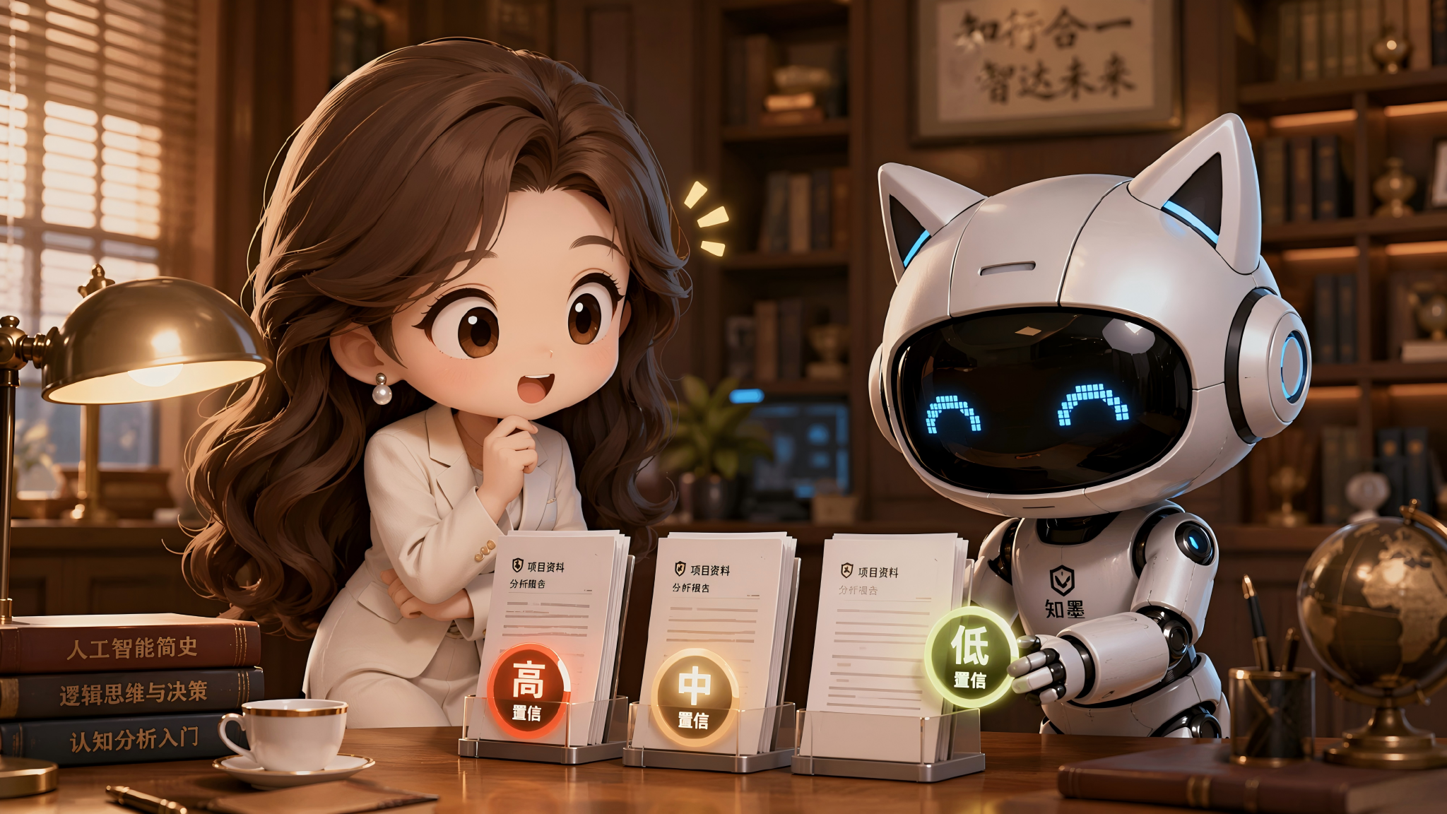 置信度三档：高中低