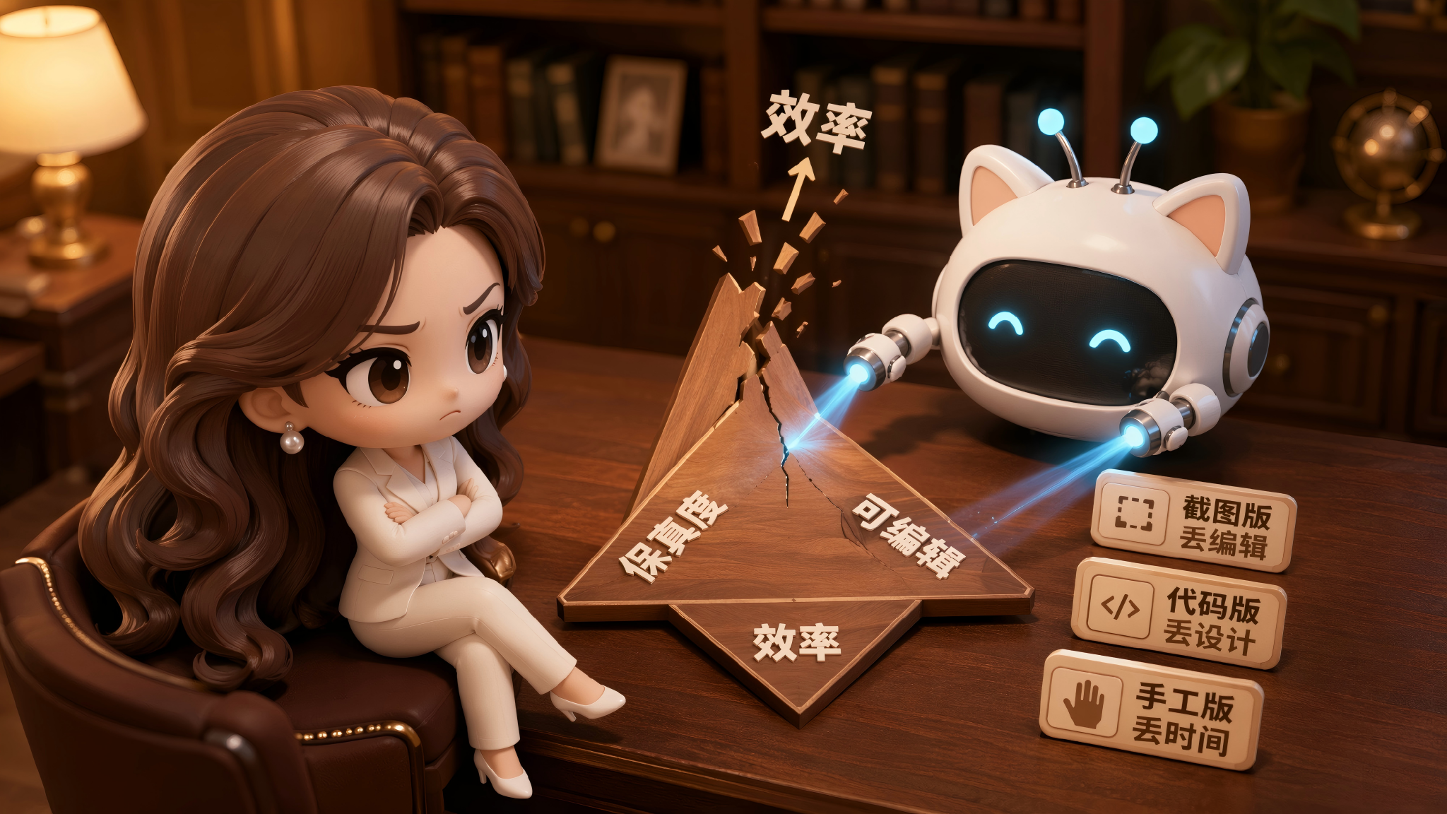三道坎：保真·可编辑·效率